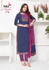 Niharika Vol 5 by Kala Wholesale Cotton Jaipuri Printed Dress Material In India
